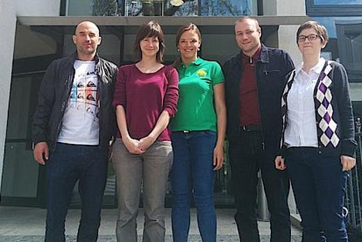 von links: Florian Hirschmann, Verena Weyland, Susanne Perlinger, Markus Peböck, Martina Ecker-Glasner