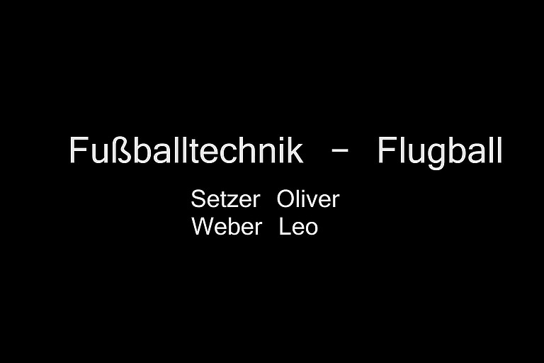 Lehrvideo - Fußball: Flugball