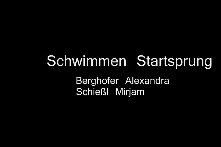 Lehrvideo - Schwimmen: Startsprung